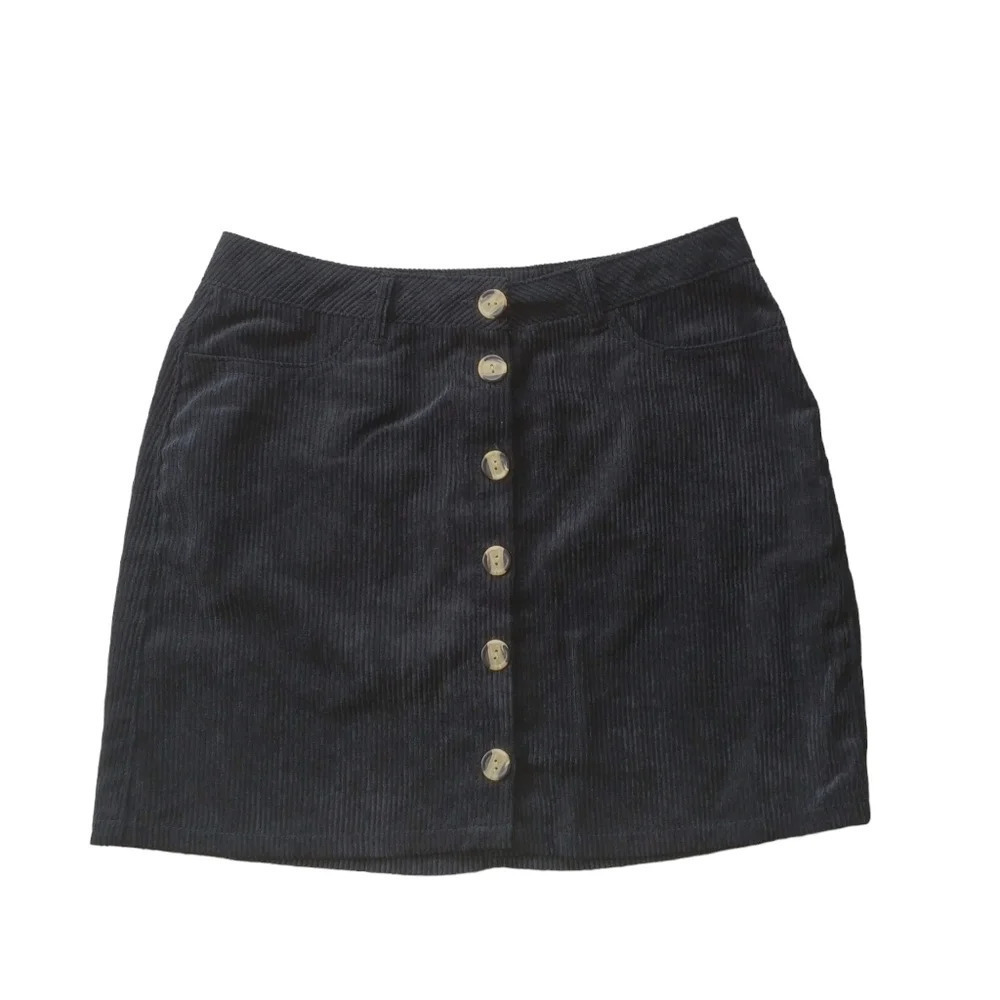 Urban Heritage Black Corduroy Skirt M